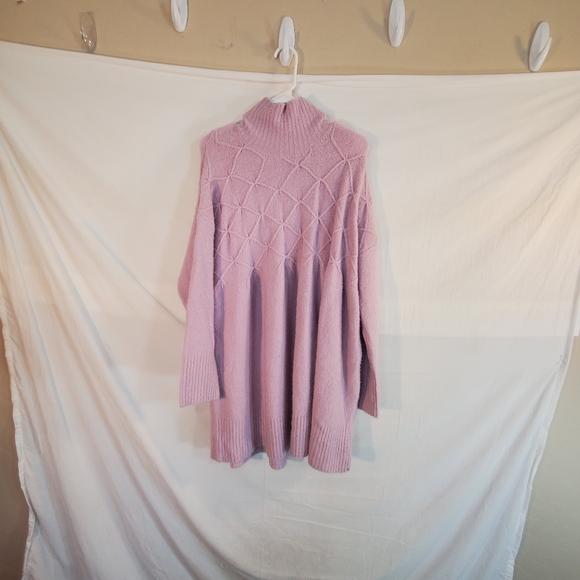 Free People Sweater Dress Women's Small Orchid Jaci Mock Wool Blend New Tags - Picture 4 of 6